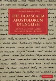Didascalia Apostolorum in English 2011 9781108018975 Front Cover