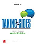 Taking Sides: Clashing Views in World Politics  9781259882975 Front Cover