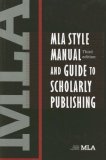 MLA Style Manual and Guide to Scholarly Publishing  cover art