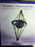 Algebra and Trigonometry With Analytic Geometry 10th 2001 9780534378981 Front Cover