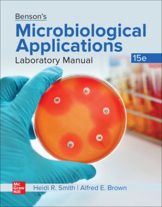 Benson's Microbiological Applications Laboratory Manual 15th 9781260258981 Front Cover