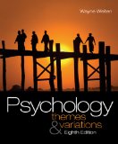 Concept Charts for Weiten's Psychology Themes and Variations 8th 2009 9780495601982 Front Cover