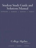 College Algebra 6th 2007 9780618824984 Front Cover