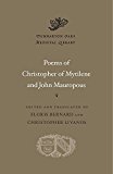 Poems of Christopher of Mytilene and John Mauropous  9780674736986 Front Cover