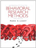 Introduction to Behavioral Research Methods  cover art