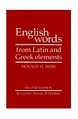 English Words from Latin and Greek Elements 