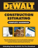 Dewalt Construction Estimating 2009 9781435498990 Front Cover