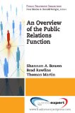 Overview of the Public Relations Function  cover art