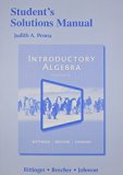 Student's Solutions Manual for Introductory Algebra  cover art