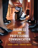 Business and Professional Communication Principles and Skills for Leadership cover art