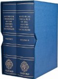 Historical Thesaurus of the Oxford English Dictionary With Additional Material from a Thesaurus of Old English  9780199208999 Front Cover